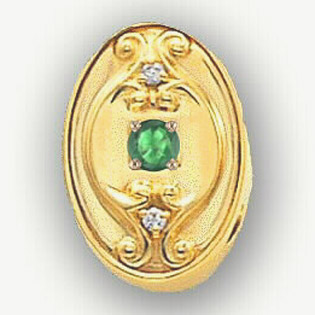 80786 Emerald Bracelet Slide 